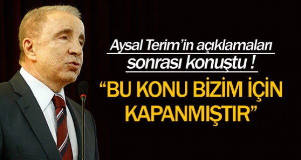 Bu konu bizim iin kapand